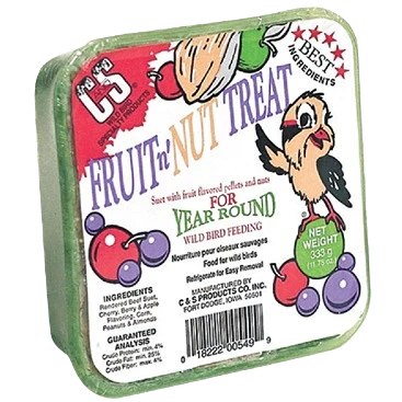 Clean C S 11.75 Oz. Fruit n’ Nut Treat Suet Stylish