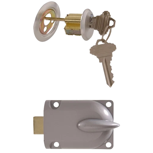 High-Performance Hillman Dead Bolt Rim Cylinder – Aluminum Finish Reusable