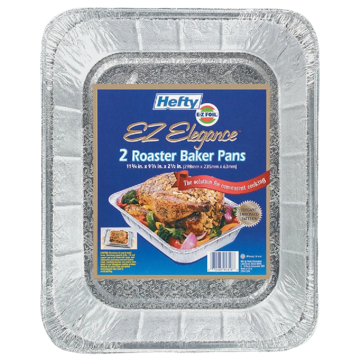 High-Grade Hefty EZ Foil Elegance Roaster Pan Baker Pan Fashionable