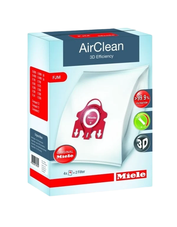 Functional Miele Airclean 3D Efficiency Filter Bags Type FJM Secure