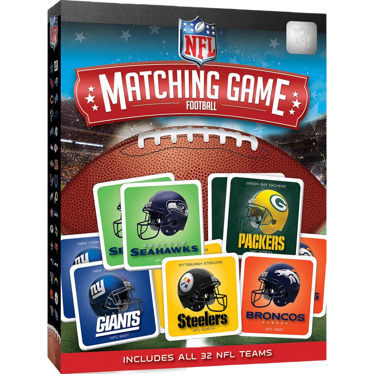 Convenient MasterPieces NFL Matching Card Game Stylish