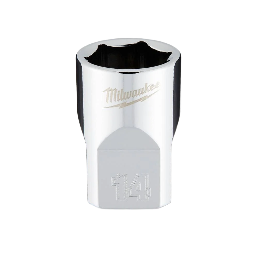 Safe Milwaukee 3 8 Drive 14-mm 6-Point Socket w FOUR FLAT™ Sides Verified