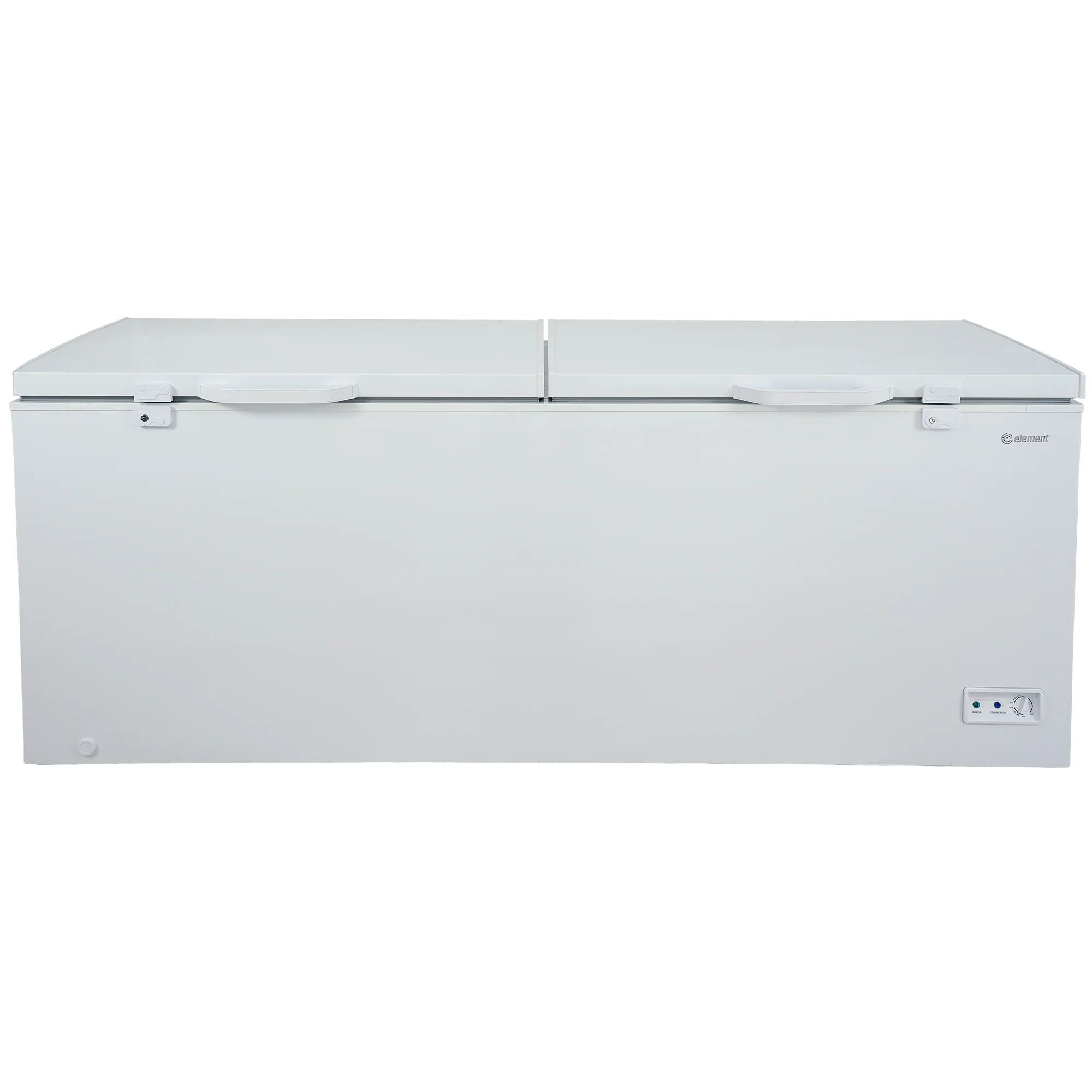 Prestigious Element Electronics 21.0 cu. ft. Two Door Chest zer – White ECF21MDCW Environmentally Friendly