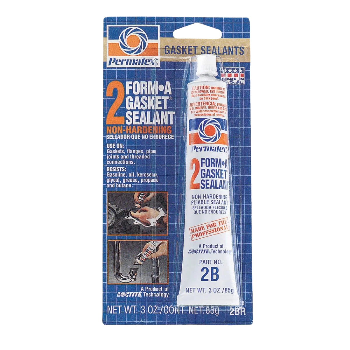 Natural Permatex 3 Oz. No. 2 Form-A-Gasket Sealant Excellent
