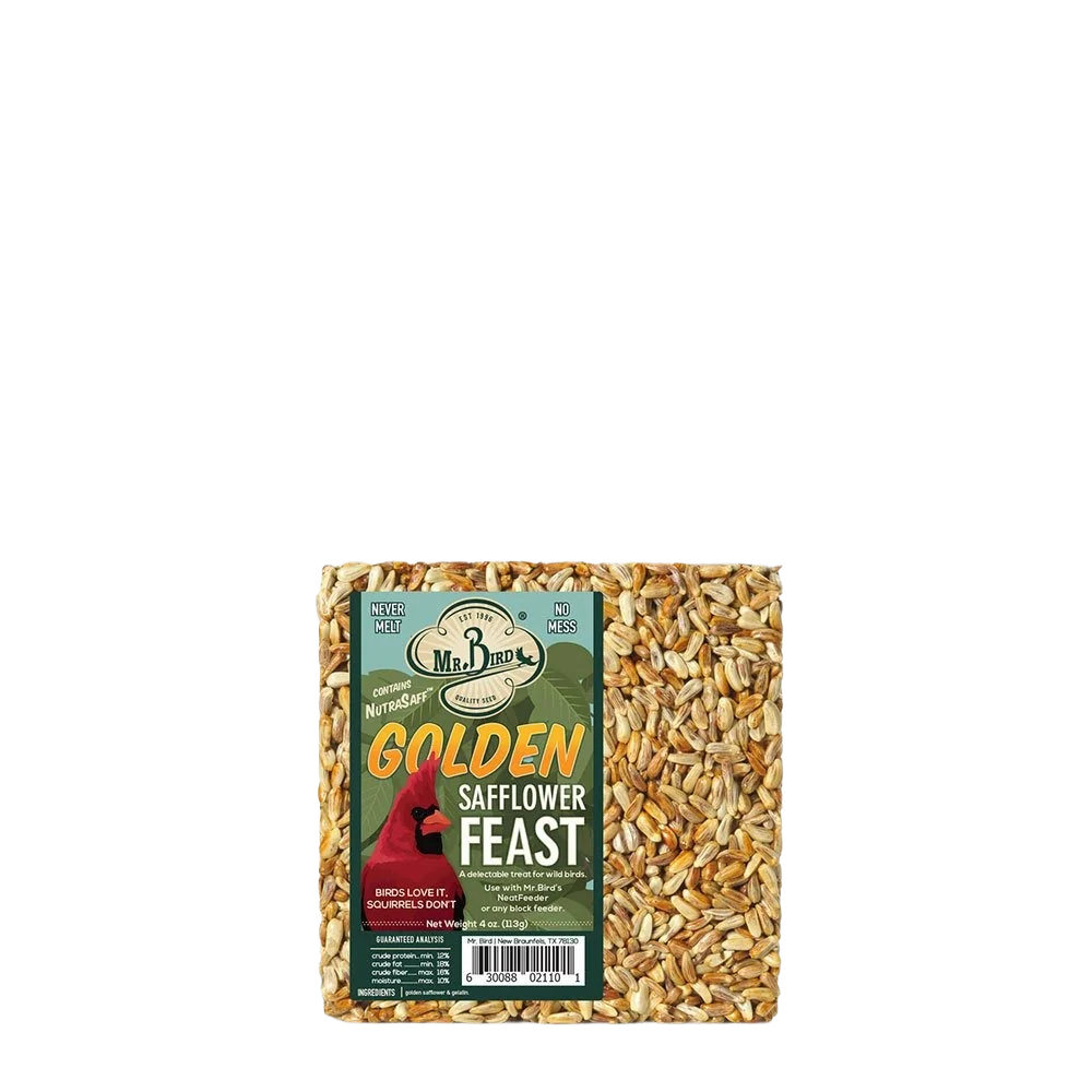 Comfortable Mr. Bird Golden Safflower Small Seed Cake Crafted