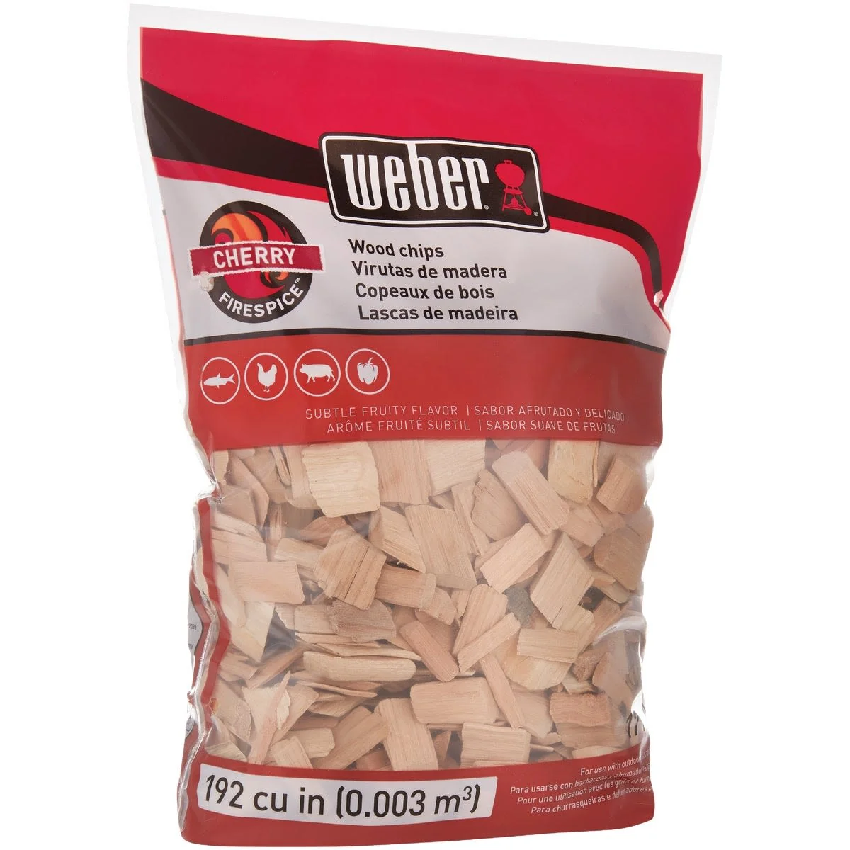 Authentic Weber Firespice Cherry Wood Smoking Chips 2 lbs. Luxury