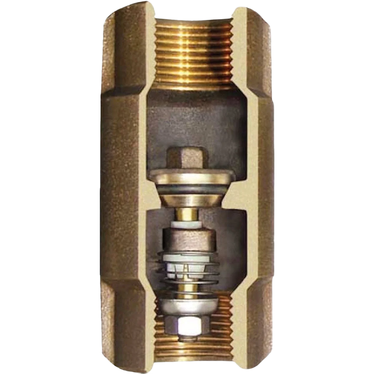 Detailed Simmons 1 In. Silicon Bronze Check Valve Lead- Natural