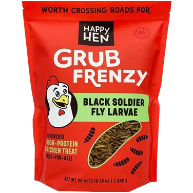 Elite Happy Hen Black Soldier Larvae Grub Frenzy Functional