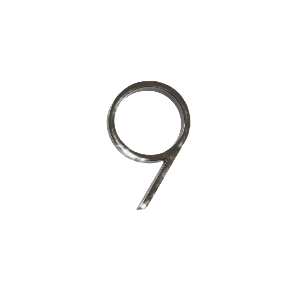 Exclusive Hillman Distinctions 5-In. Floating Mount Bronze House Number 9 Responsible