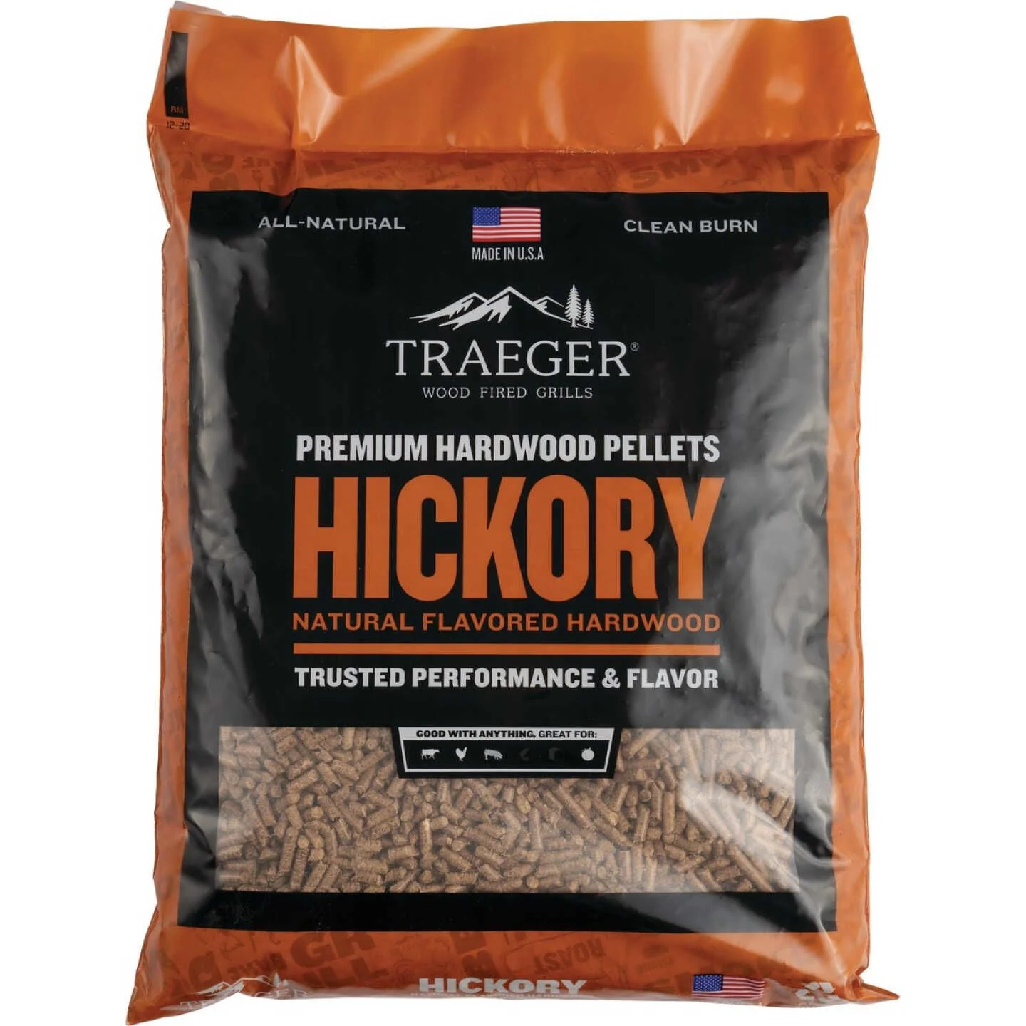 Clean Traeger Hickory Hardwood Pellets 20 lbs. Elegant