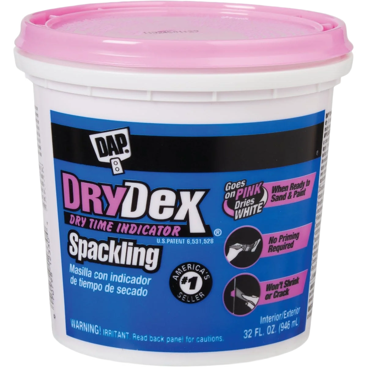 Reliable DAP Drydex General Purpose Acrylic Spackling 32 oz. Advanced