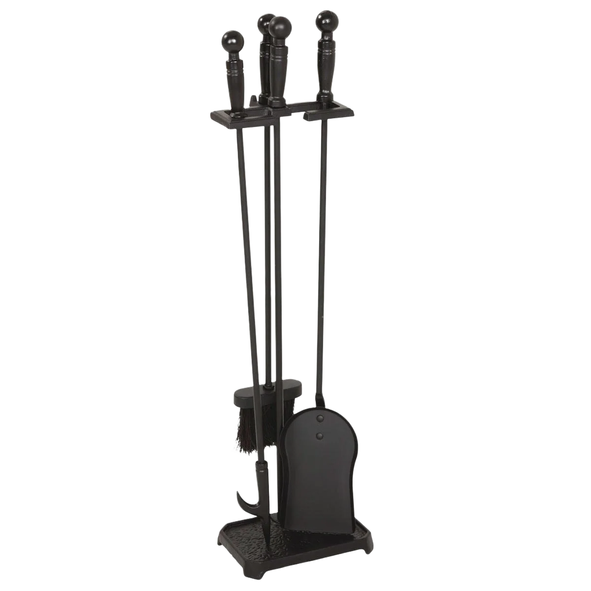 Natural Home Impressions 4 Piece Cast Iron Fireplace Tool Set 28 in. Classic