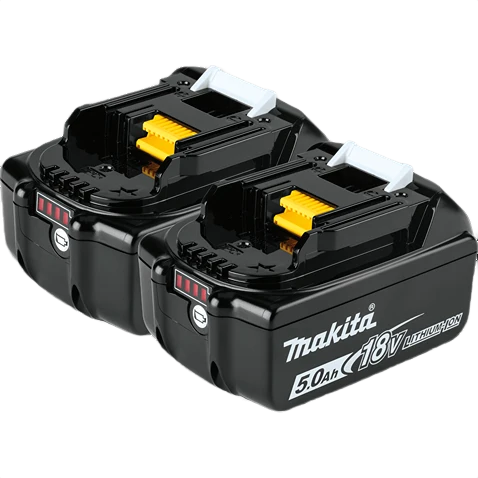 Crafted Makita LXT® 18V Lithium-Ion 5.0 Ah Batteries 2-Pack Fast