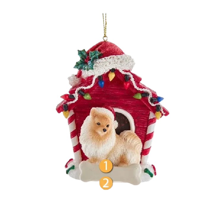 Reliable Kurt S. Adler Personalized Pomeranian with Dog House Ornament Optimized
