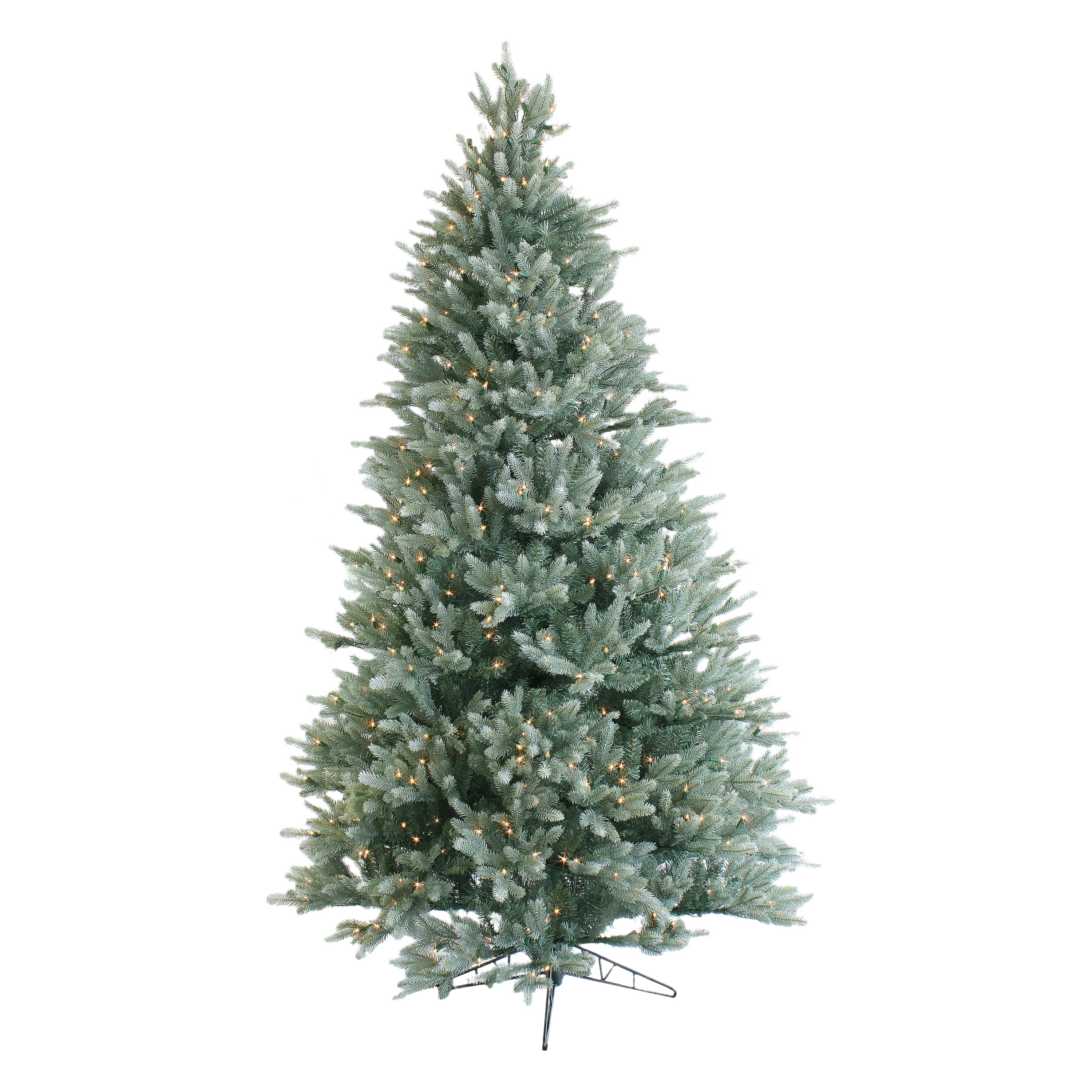 Premium Material nVision Aspen Blue Spruce Clear SmartLit Incandescent Christmas Tree 6.5 ft. Soft