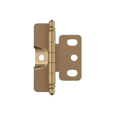 Artisan Amerock 3 4 Door Thickness Full Inset Full Wrap Ball Tip Champagne Bronze Cabinet Hinge Clean