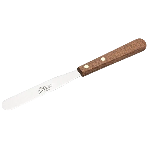 High-Quality Ateco Wooden Handle 4.5 in. Icing Spatula High-Grade