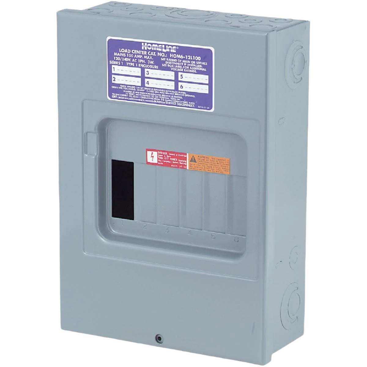 Flexible Square D Homeline 100A Indoor Main Lug Load Center High-Performance