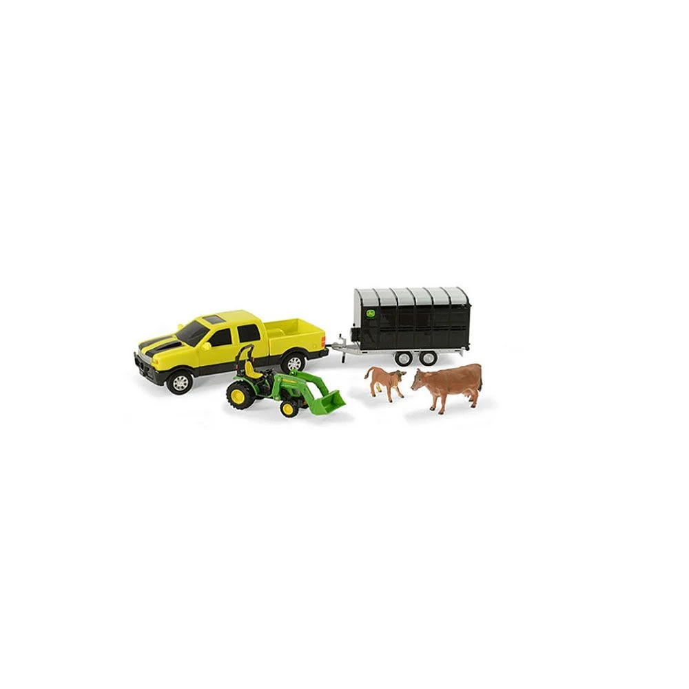 Refined Ertl John Deere Animal Hauling Set – Cows Certified