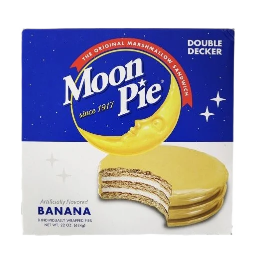 Elegant Moon Pie Double Decker Banana Flavor Flexible