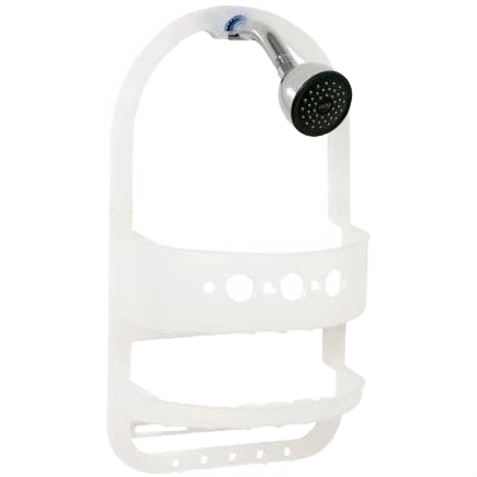 Practical Zenith Small Frosted Shower Caddy Lightweight