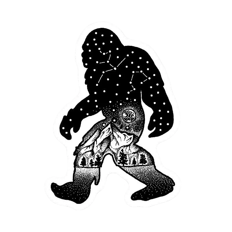 Authentic Stickers Northwest Sasquatch Constalation Sticker Minimalist