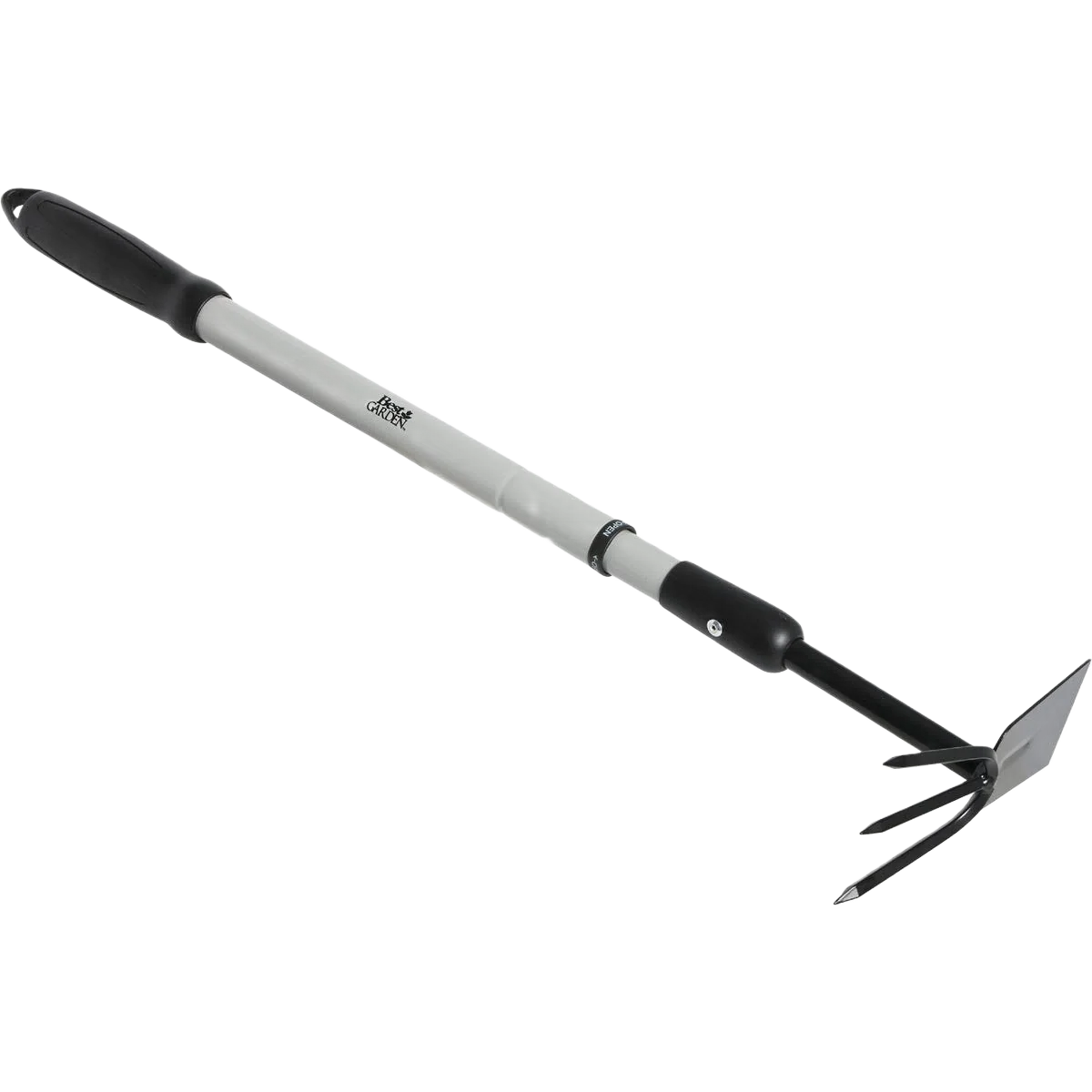 User-Friendly Garden Extendable Steel Handle Hoe 32 in. Natural