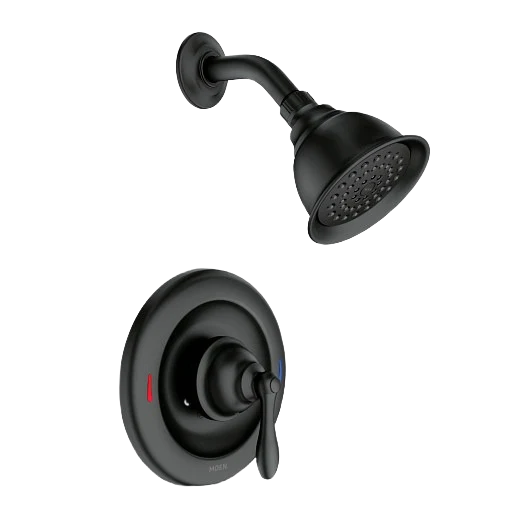 High-Performance Moen Caldwell Matte Black Shower Trim Original Design