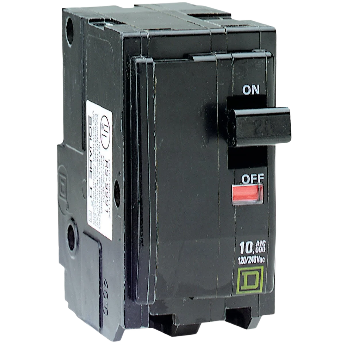 World-Class Square D QO 15A Double-Pole Circuit Breaker Original