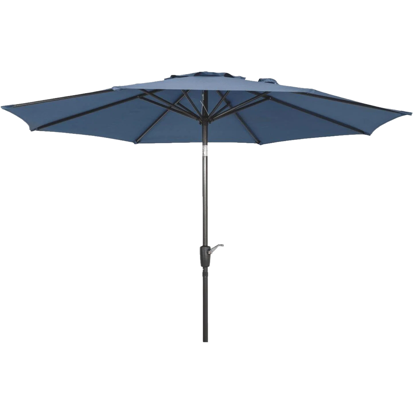 Selected Outdoor Expressions Aluminum Tilt Crank Heather Blue Patio Umbrella 9 ft. Minimalist