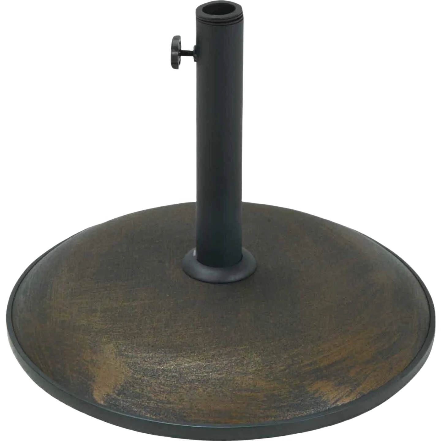 Fine Outdoor Expressions Round Bronze Concrete Umbrella Base 12 x 17 in. Next-Generation