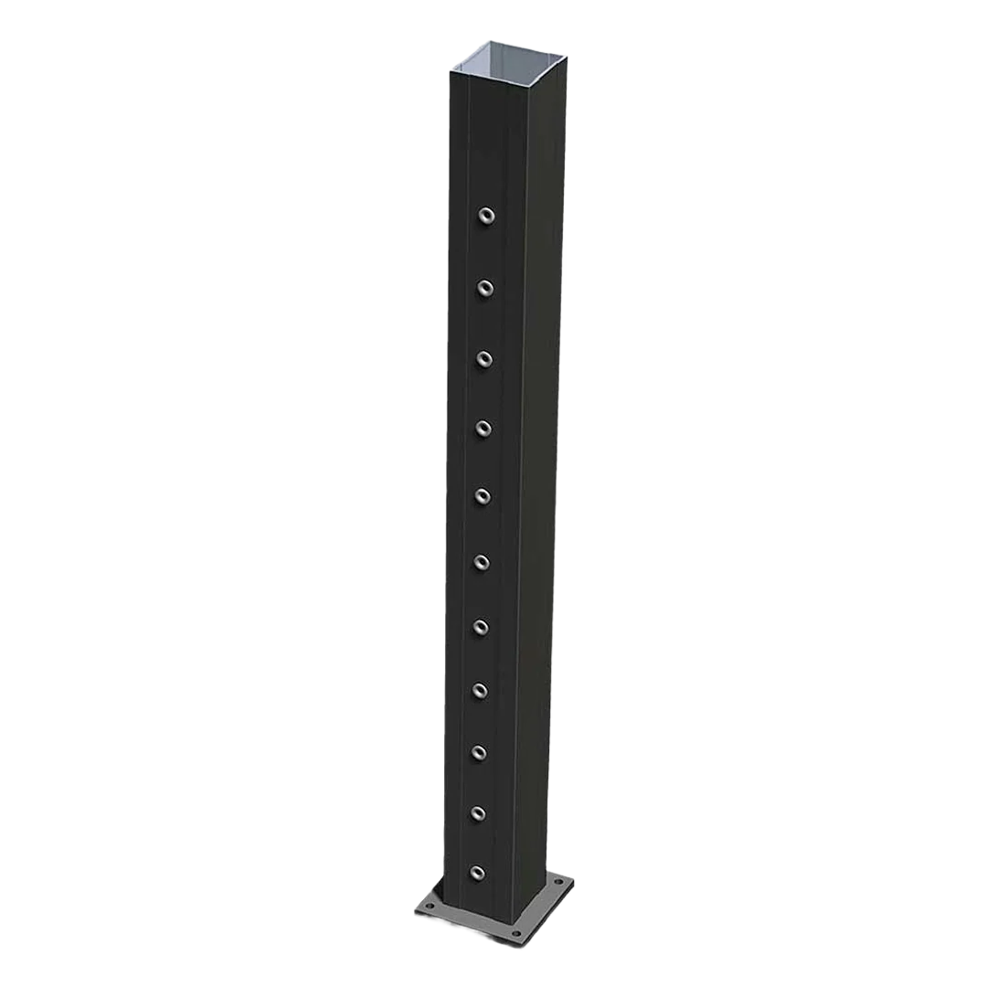 Breathable Key-Link American Series 3-1 4 x 38-In. Black Level Drilled Line Post Powerful