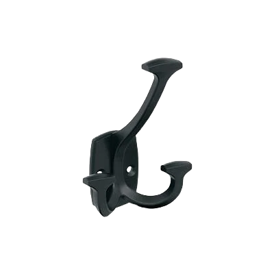 Reusable Amerock Vicinity Three Prong Matte Black Decorative Wall Hook Expertly Made