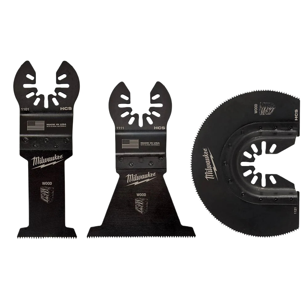 Quality Milwaukee OPEN-LOK™ 3-PC Multi-Tool Wood Cutting Blades Sophisticated