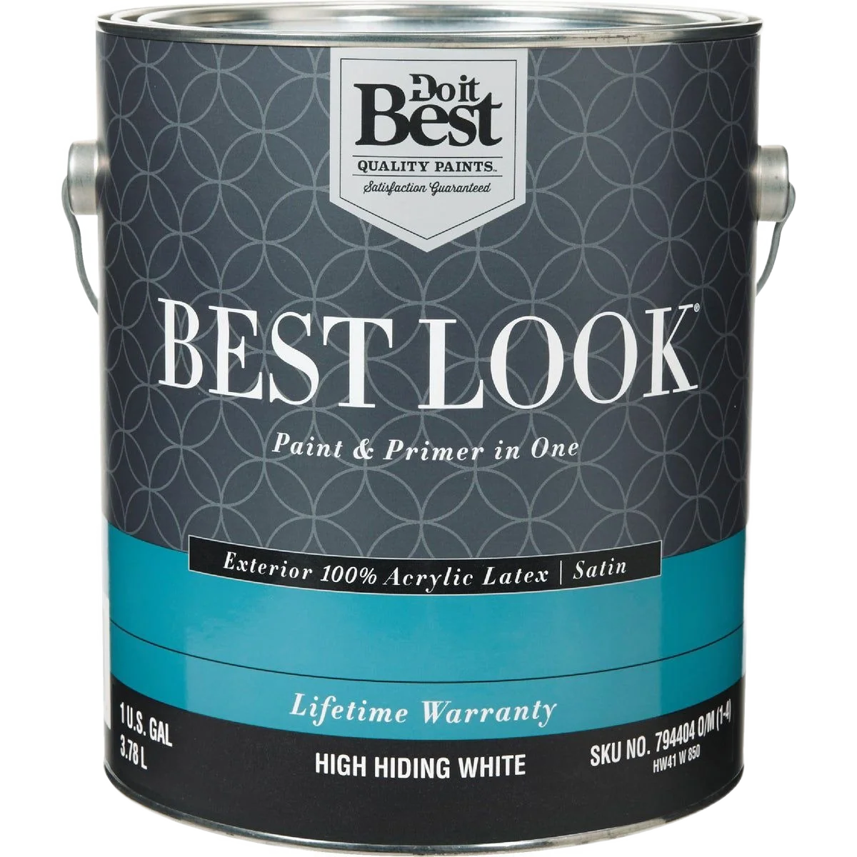 Flexible Look Premium Acrylic Satin Exterior Paint – High Hiding White Easy-to-Use