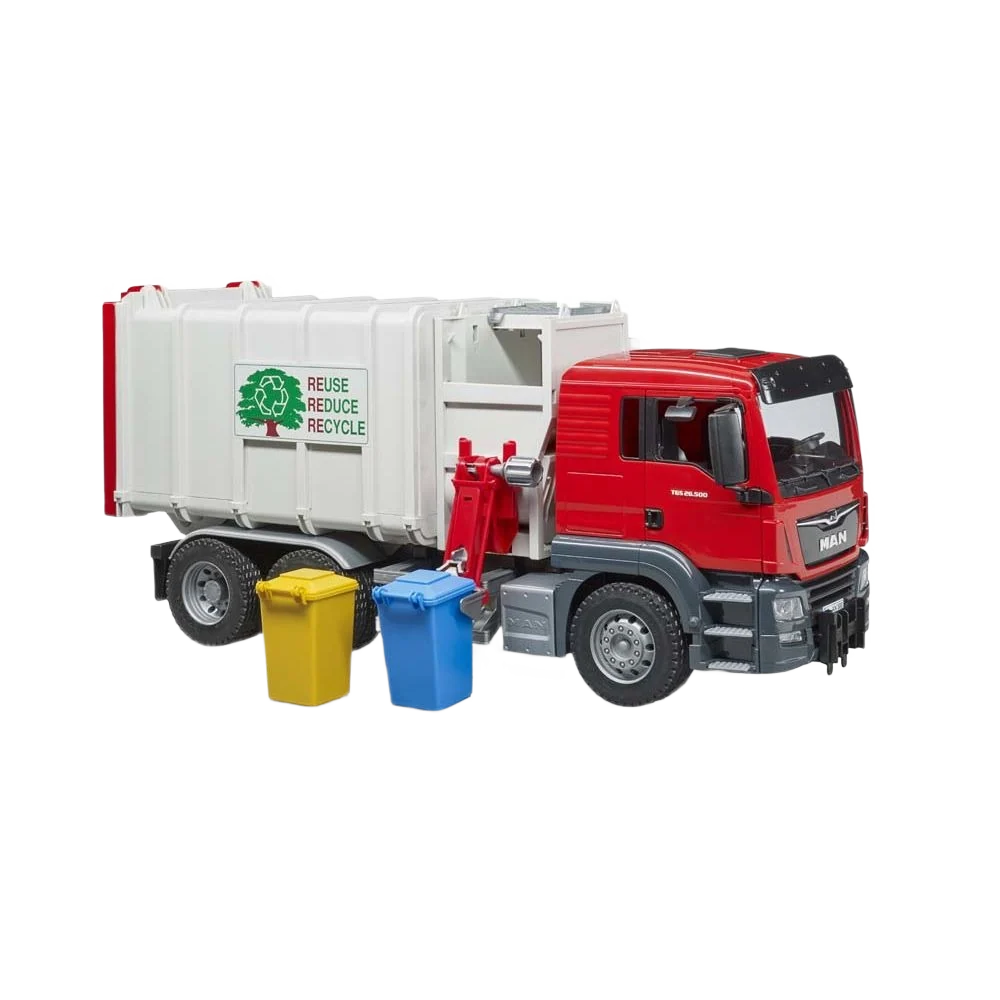 Easy-to-Use Bruder Man Tgs Side Loading Garbage Truck Vehicles – Toys Contemporary