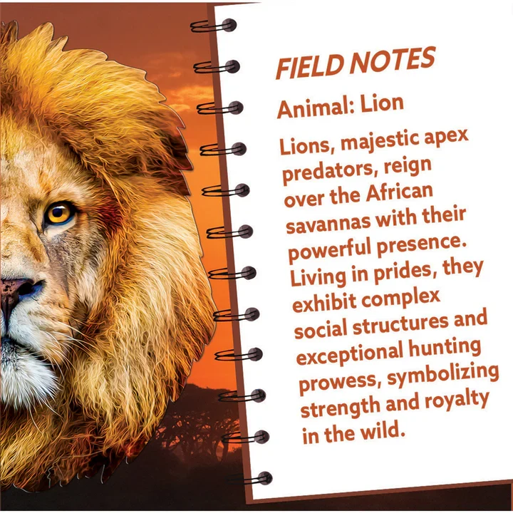 Relaxed MasterPieces Lion Head – 100 Shaped Pieces Stylish