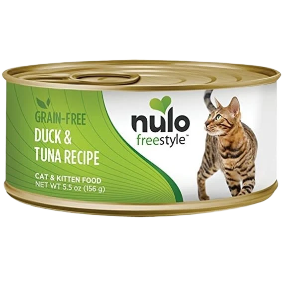 Elegant Nulo style Duck Tuna Canned Cat Food 5.5 oz. Innovative