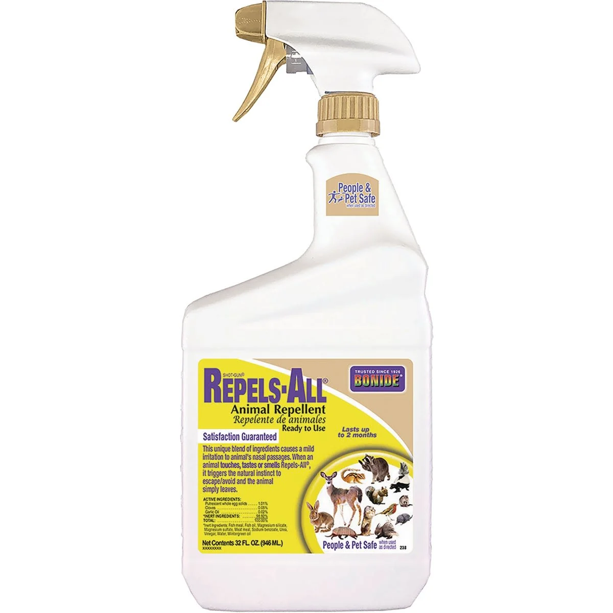 Next-Generation Bonide Repels All Animal Repellent Spray 1 Quart Classic