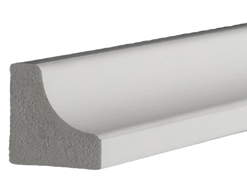 Minimalist AZEK White 3 4 x 3 4 In. Scotia Moulding 16 ft. User-Friendly