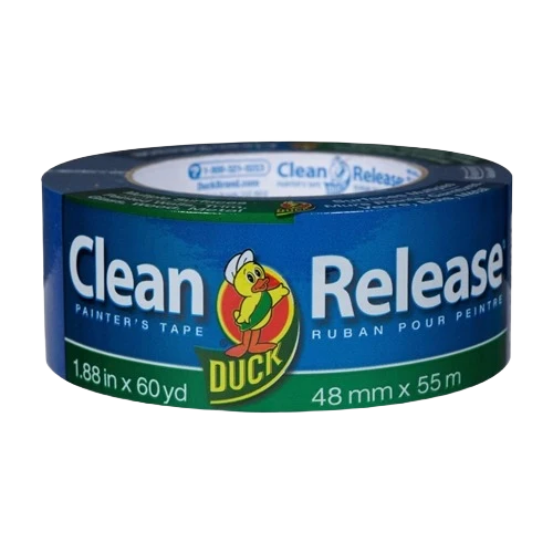 Natural Duck Brand Blue Clean Release Painters Tape 1.88 in. x 60 yd. Detailed