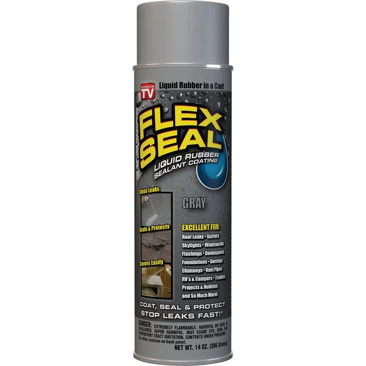 Proven Flex Seal Gray Spray Rubber Sealant 14 oz. Certified