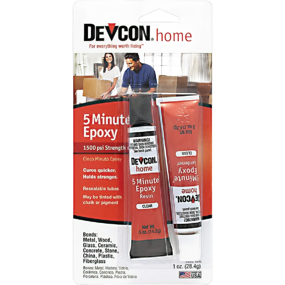 Official Devcon 5 Minute Epoxy 1 oz. Reusable