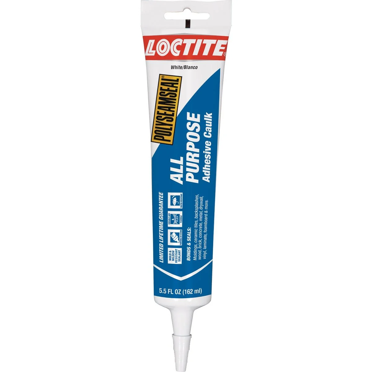 Casual Loctite White All-Purpose Adhesive Caulk 5.5 Oz Minimalist