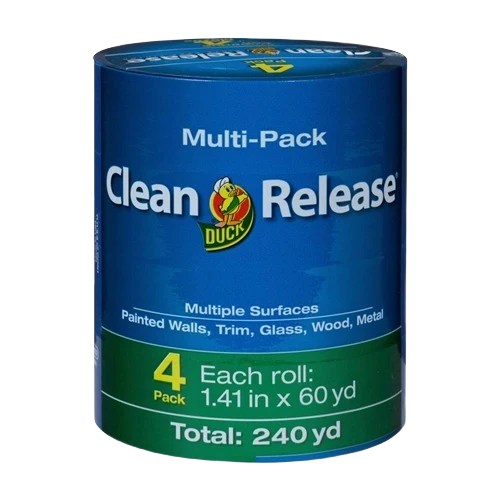 World-Class Duck Brand Blue Clean Release Painters Tape 1.41 in. x 60 yd. 4-Pack Innovative
