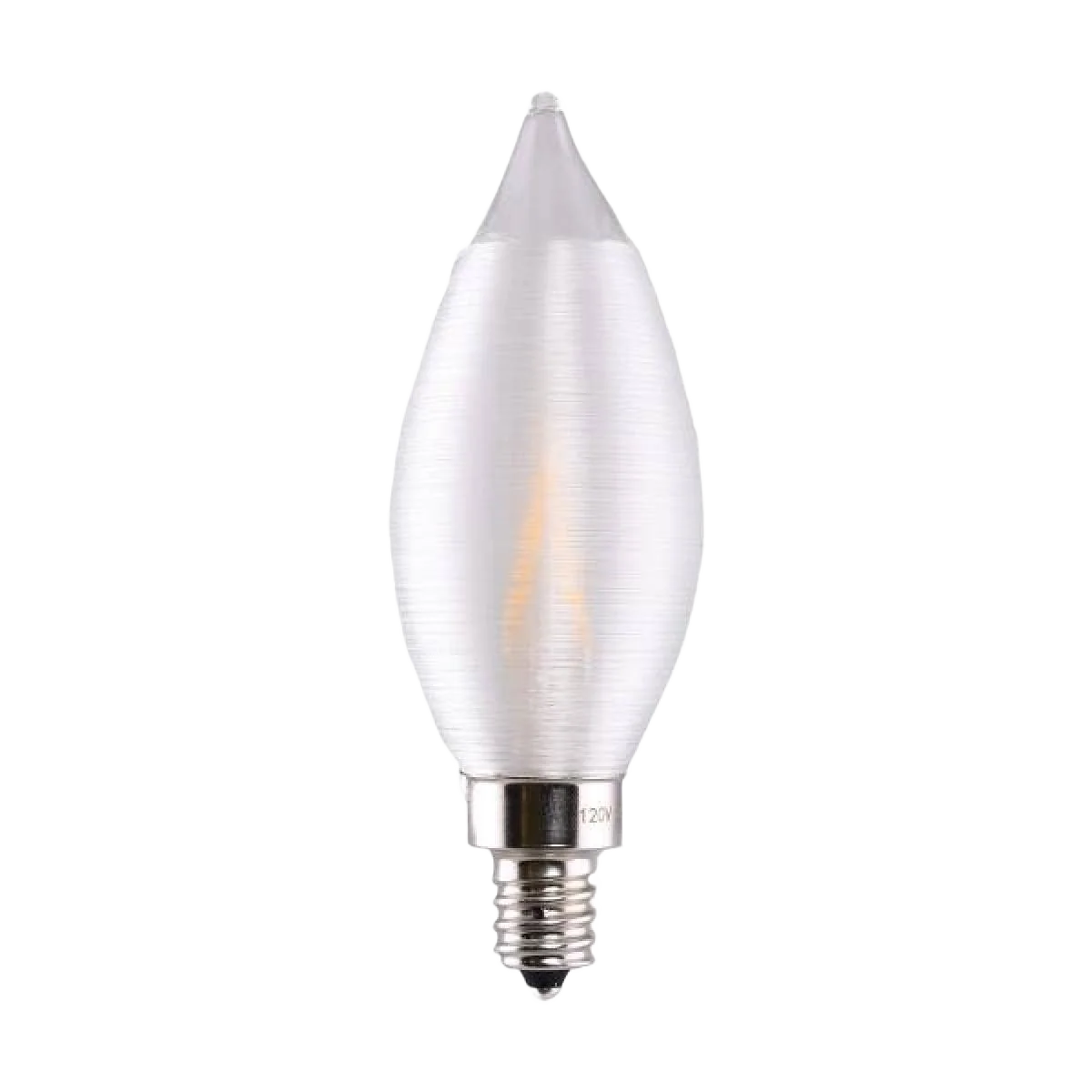 High-Quality Satco 4 Watt CA11 LED Satin Spun Candelabra Light Bulb Refined