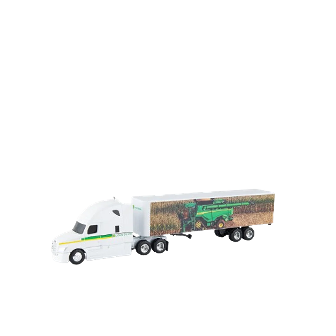 Premium TOMY 1 64 Freightliner Semi with Combine Side Graphic Environmentally Friendly