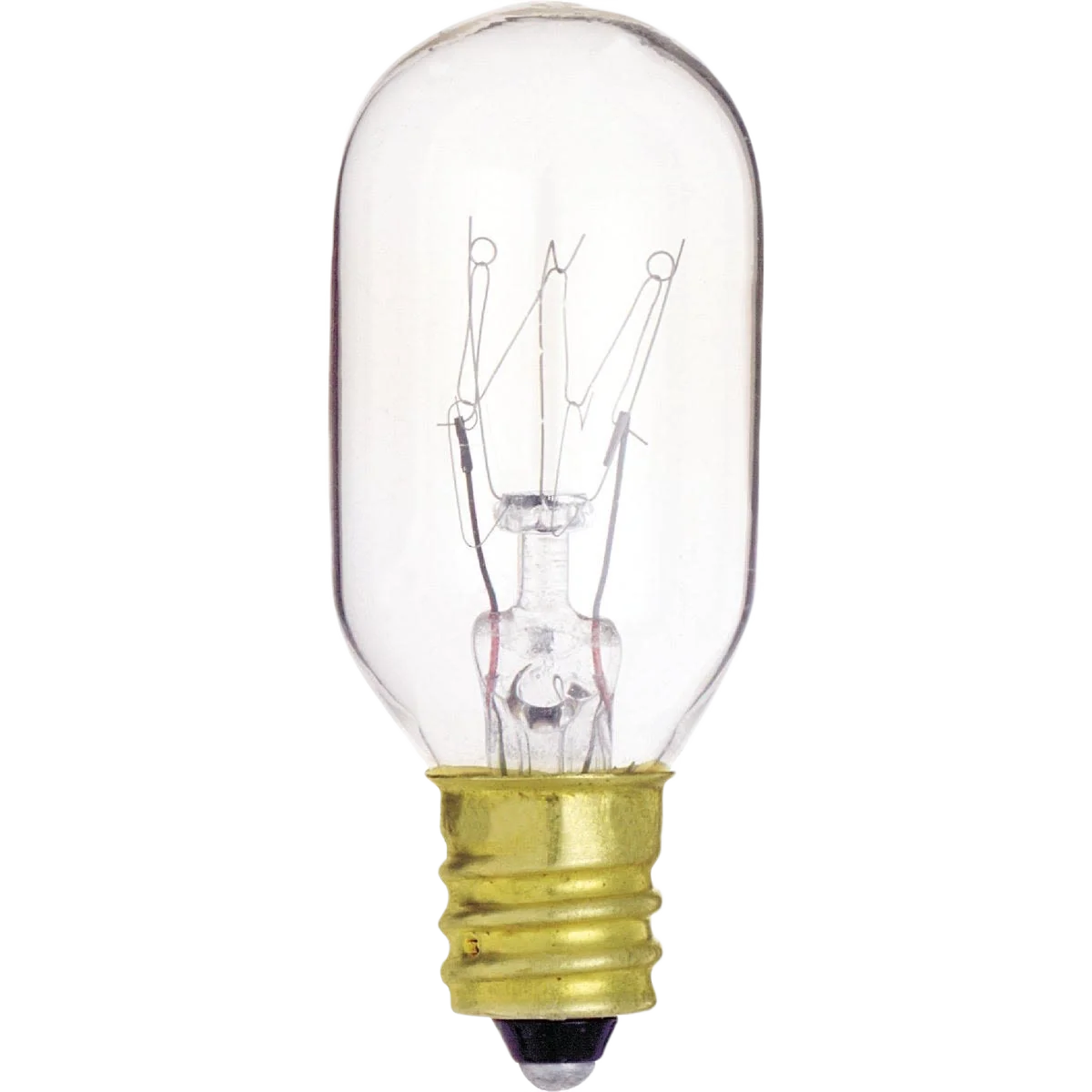 Reliable Satco 15 Watt T7 Candelabra Base Incandescent Tubular Appliance Light Bulb Authentic
