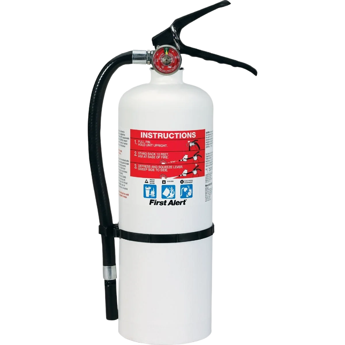 Minimalist First Alert Rechargeable Heavy-Duty Home Fire Extinguisher Crafted