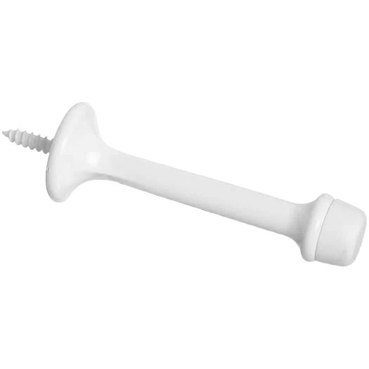 Next-Generation National Hardware Heavy Duty 3 Rigid Door Stop White Sophisticated